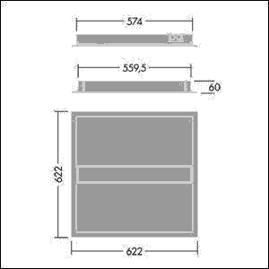 LED-Einbauleuchte M625 IQ BEAM #96635085