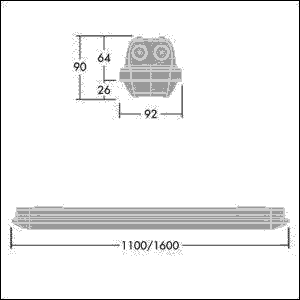 LED-Feuchtraumleuchte AQFPRO L #92920523