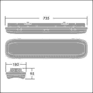 LED-Feuchtraumleuchte FORCELED 4000 840MWS