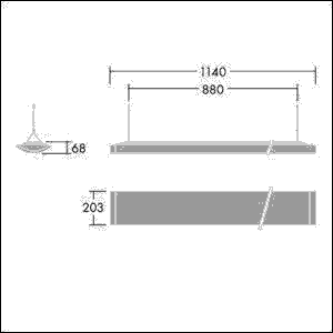 LED-Hängeleuchte IQ SUSP S #92901541