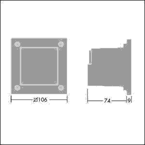 LED-Wandeinbauleuchte LINN SQ LED 2L35 832