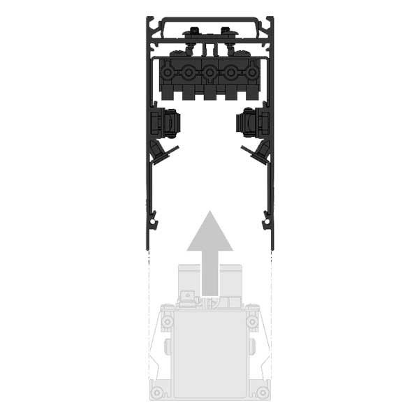 Anbau-Leuchtengehäuse DLA/SR/END/1408MM