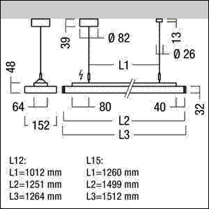 LED-Anbau/Pendelleuchte ECOOS2SLIM #42933664