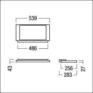 LED-Wandleuchte ARTELEA-W5500-940 BK