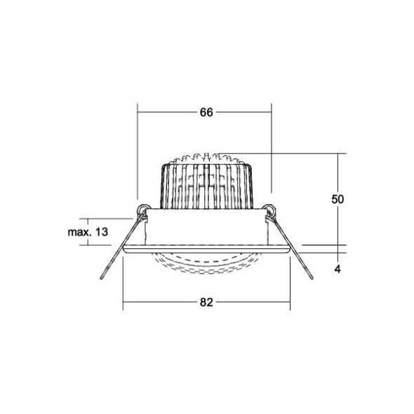 LED-Einbaustrahler 230V 39180053