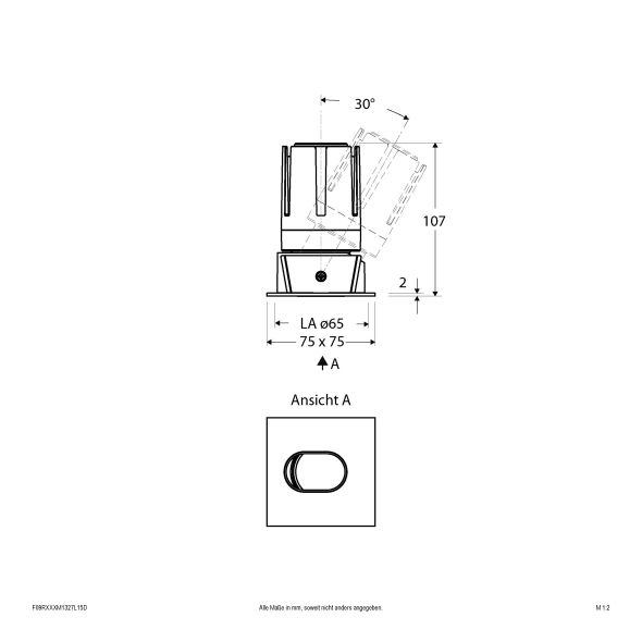 LED-Einbauleuchte modular F09RXXXM1327L15D