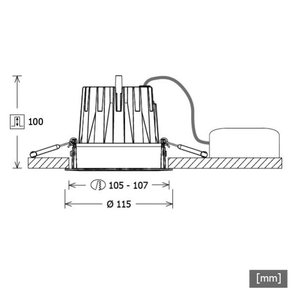 LED-Downlight CSA-R 403.930.SP sw