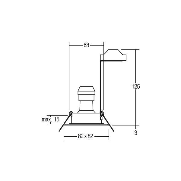 Einbaudownlight GU10 36005080