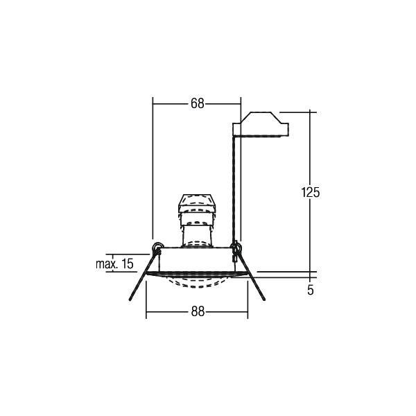 Einbaudownlight GU10 36141080