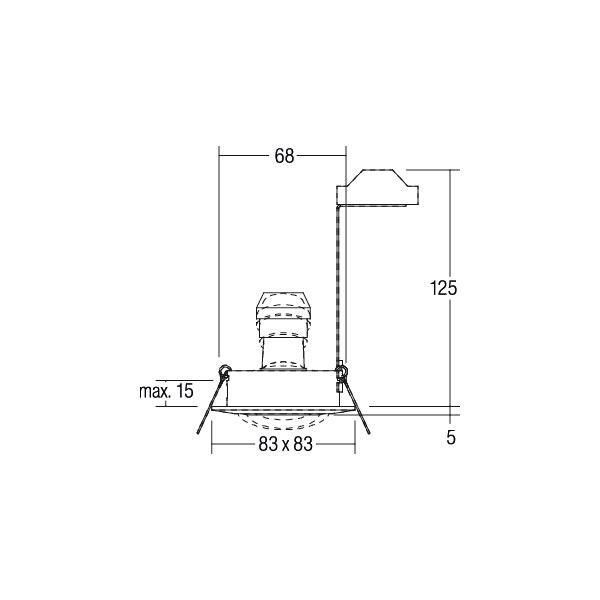 Einbaudownlight GU10 36142170