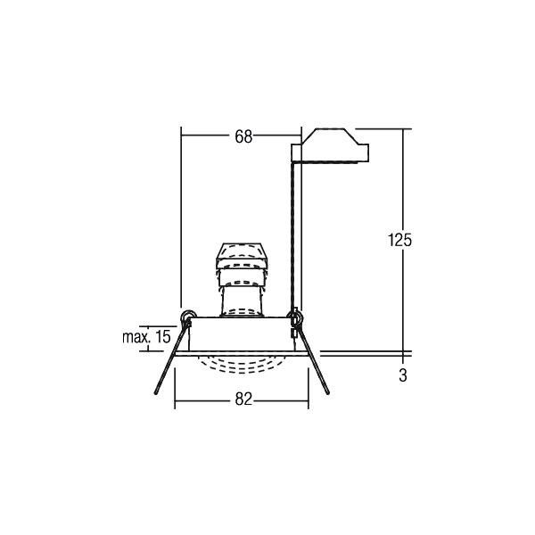 Einbaudownlight GU10 36143170