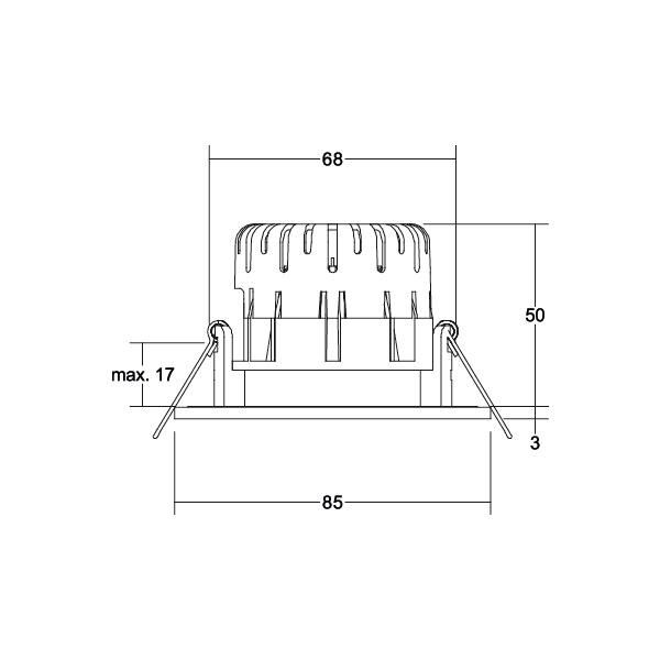 LED-Einbaudownlight 230 V 38480153