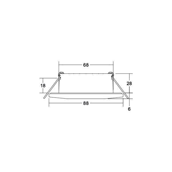 LED-Einbaudownlight 230 V 39253073