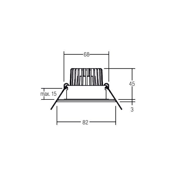 LED-Einbaudownlight 230 V 40375073