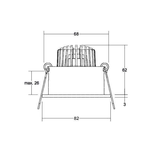 LED-Einbaustrahler 230V 38063073