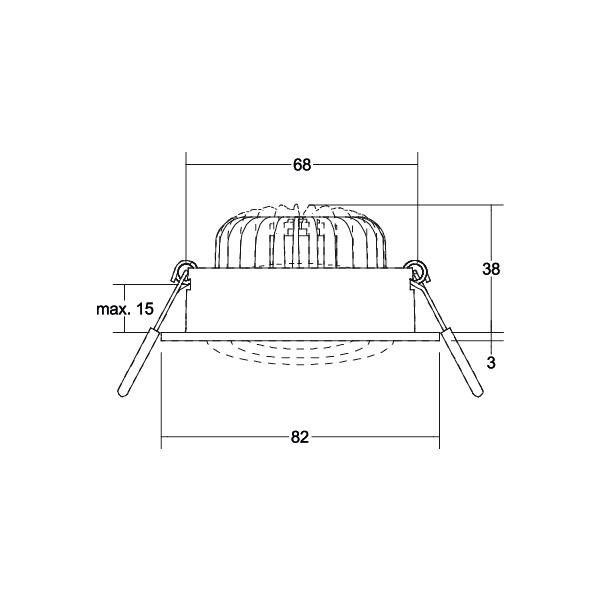 LED-Einbaustrahler 230V 38378183