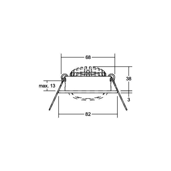 LED-Einbaustrahler 230V 38421023