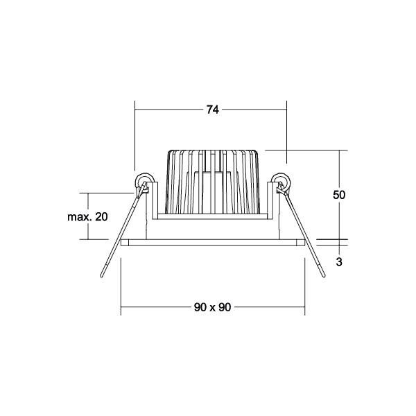 LED-Einbaustrahler 230V 38455153