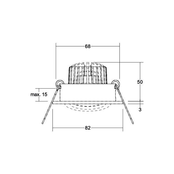 LED-Einbaustrahler 230V 39143083