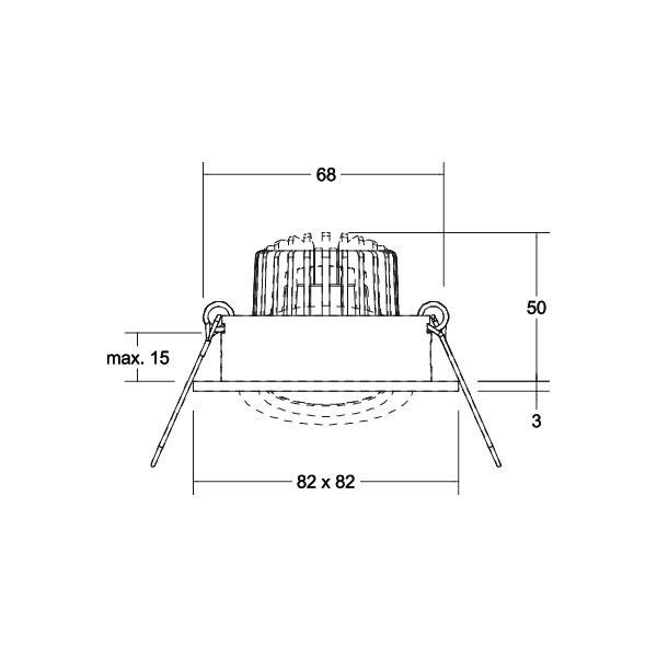 LED-Einbaustrahler 230V 39144023