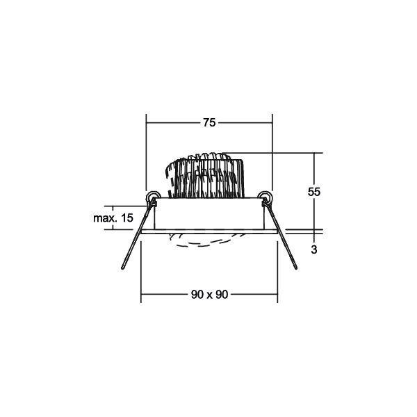 LED-Einbaustrahler 230V 39310253