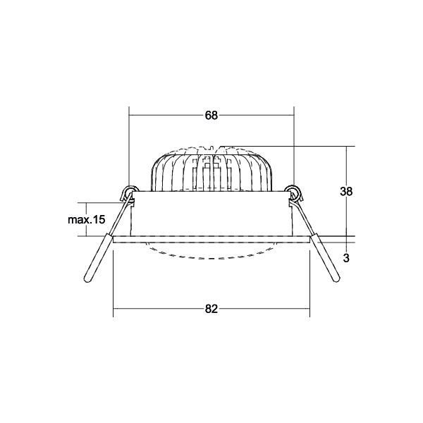 LED-Einbaustrahler 230V 39379173