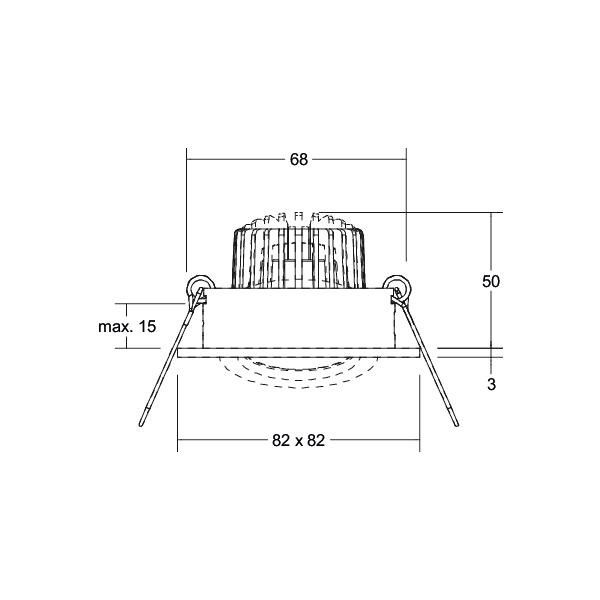 LED-Einbaustrahler 230V 40144073