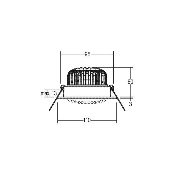 LED-Einbaustrahler 350 mA 12395073