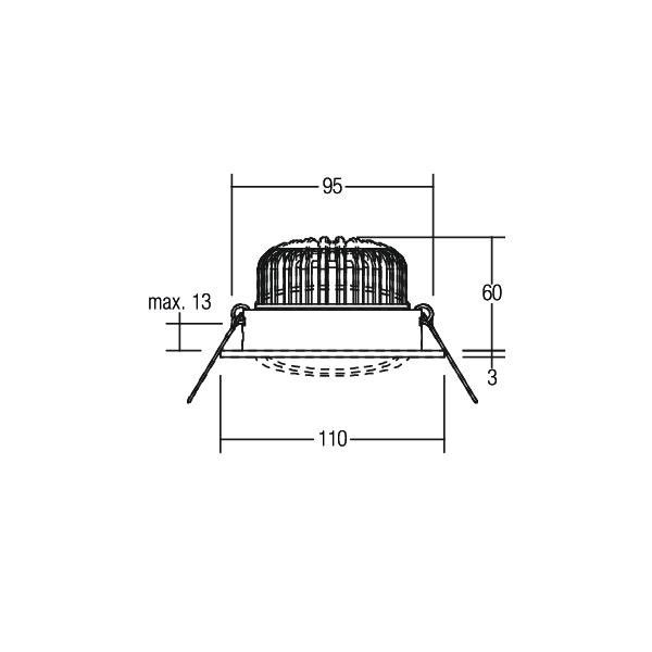 LED-Einbaustrahler 350 mA 12491083