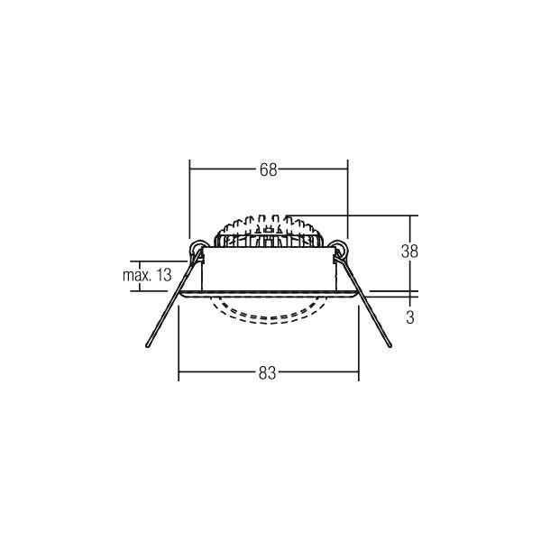 LED-Einbaustrahler 38369223