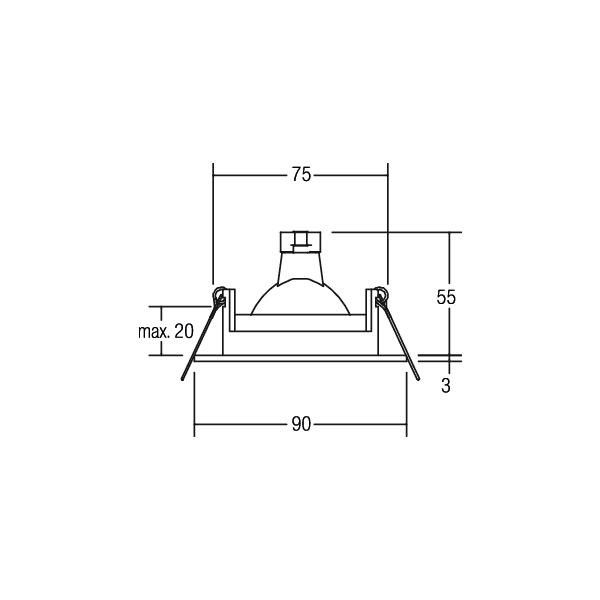 NV-Einbauleuchte IP65 20368070