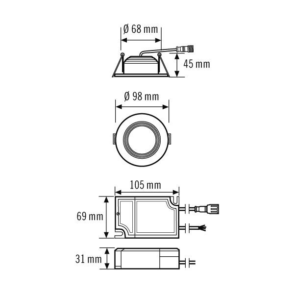 LED-Downlight ELSA-2 DL#EO10298912