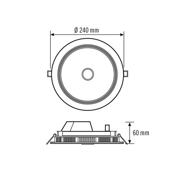 LED-Downlight ELSA-2DL#EO10299674