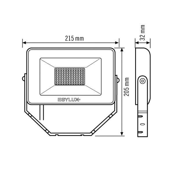 LED-Strahler BASICOFLTR3000840BK