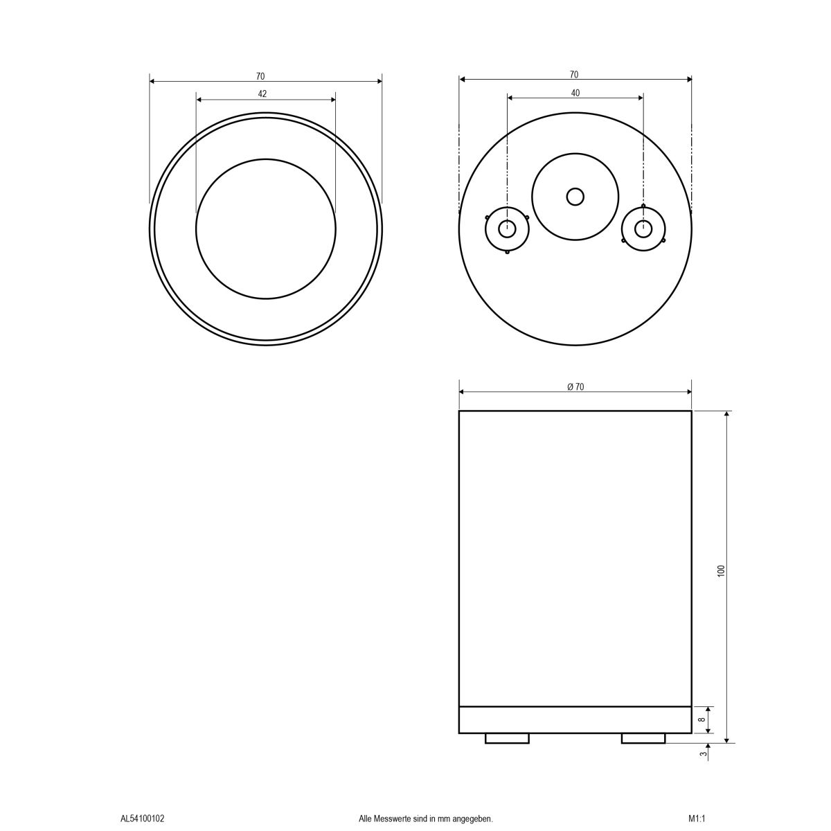 LED-Anbauleuchte AL54100102