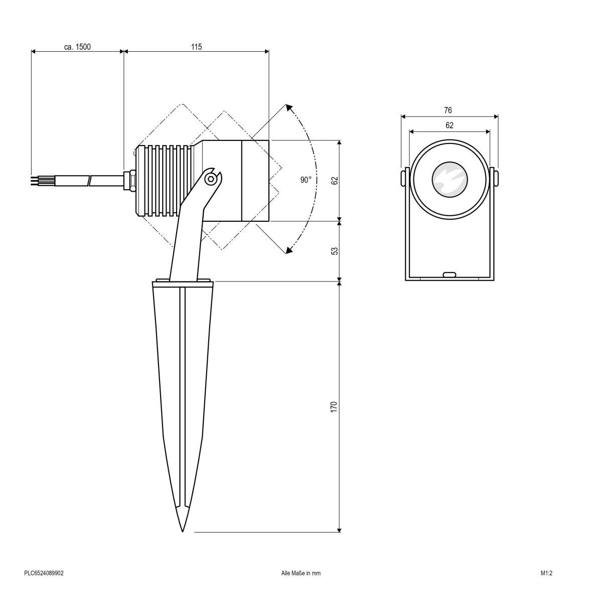 LED-Spot mit Erdspieß PLC6524089902