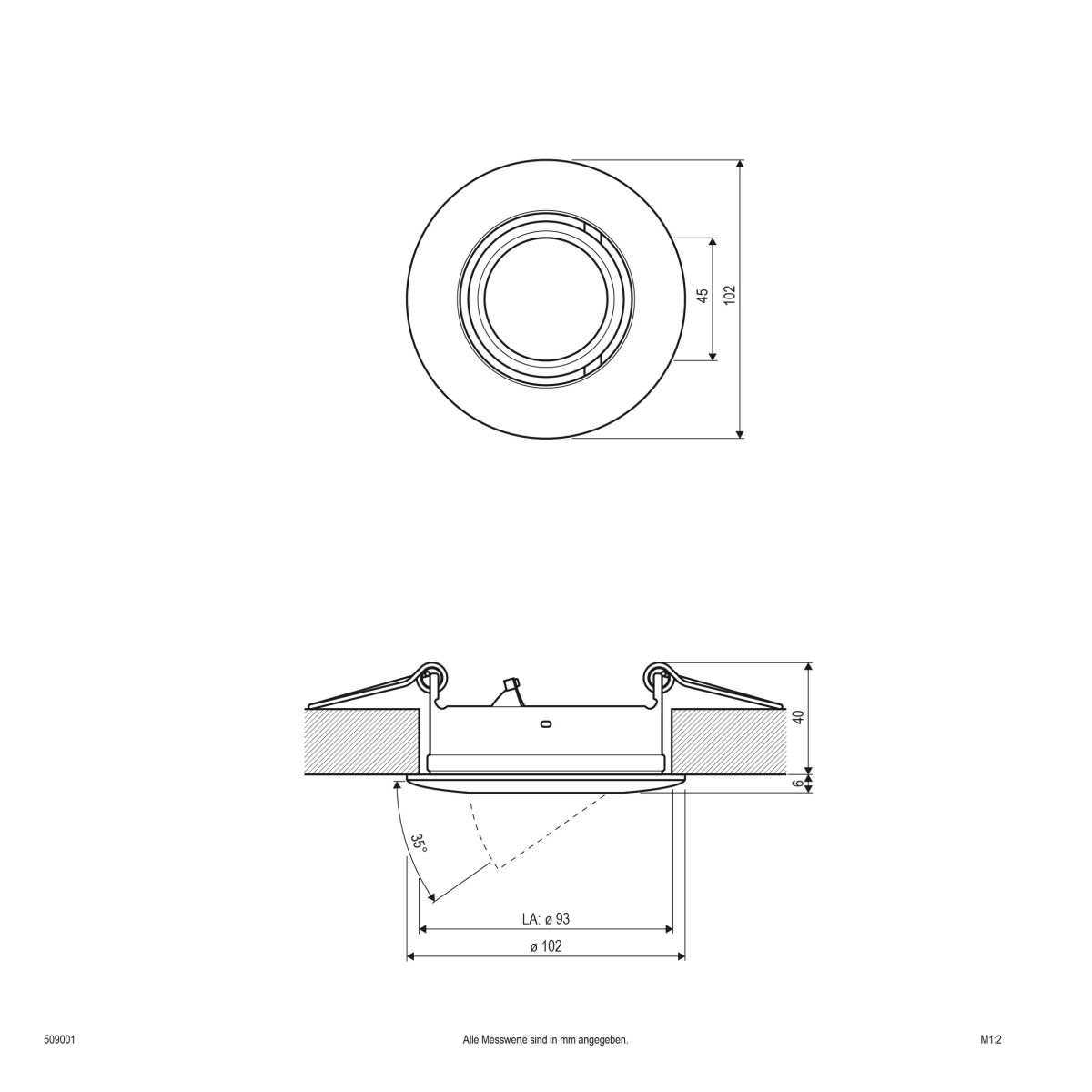 NV EB-Leuchte 509 001 ws