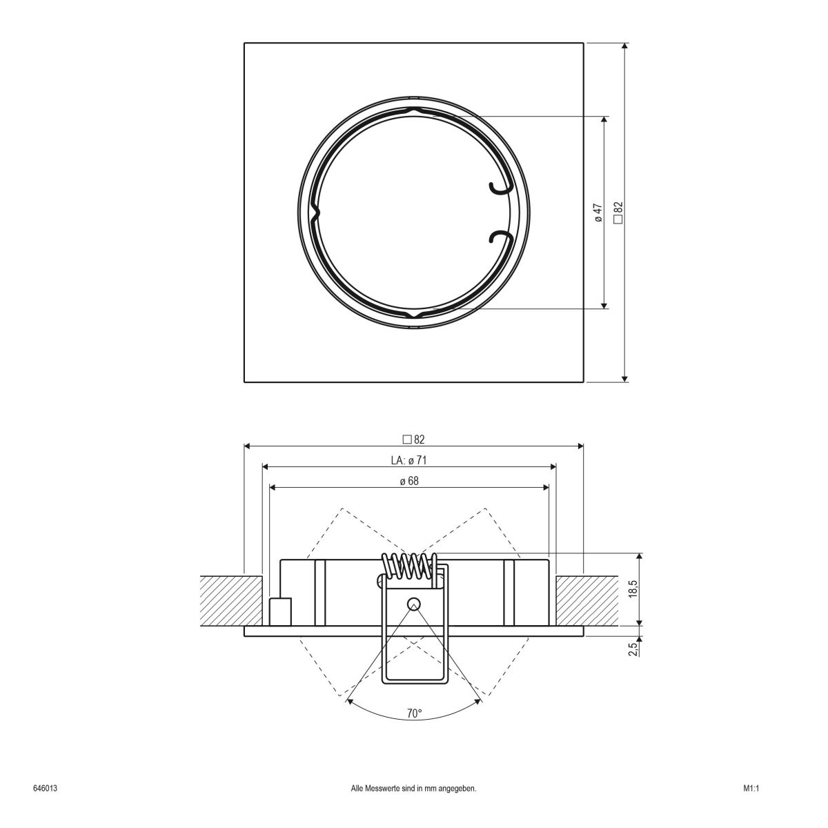 NV EB-Leuchte 646 013 chr/sat