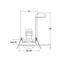 Einbaustrahler GU10 36455680