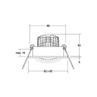 LED-Einbaustrahler 230V 39144023