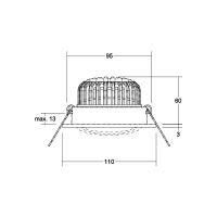 LED-Einbaustrahler 230V 39395083