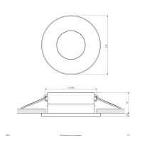 Deckeneinbauleuchte 650001