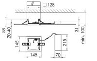 LED-Einbaustrahler QUADROP#SPG0330265AH