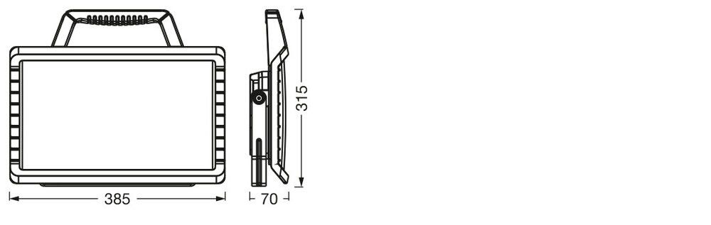 Akku-LED-Arbeitsleuchte LED W #4058075831179