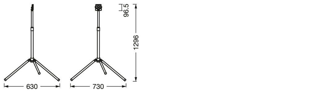 LED-Strahler m. Stativ LED W #4058075831315