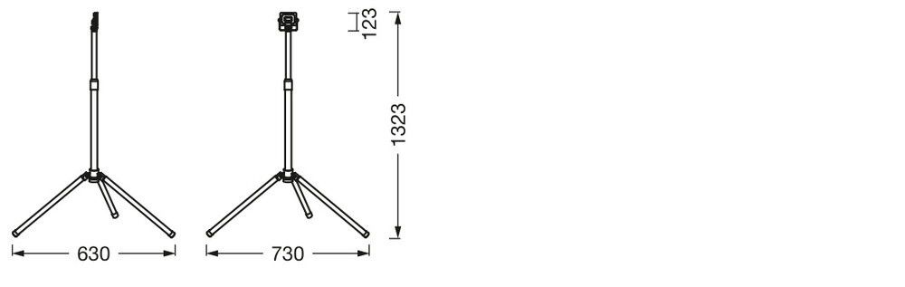 LED-Strahler m. Stativ LED W #4058075831339