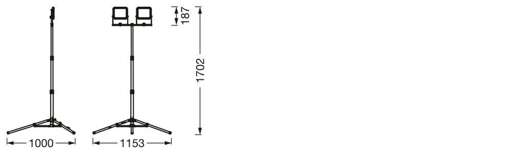 LED-Strahler m. Stativ LED W #4058075831377