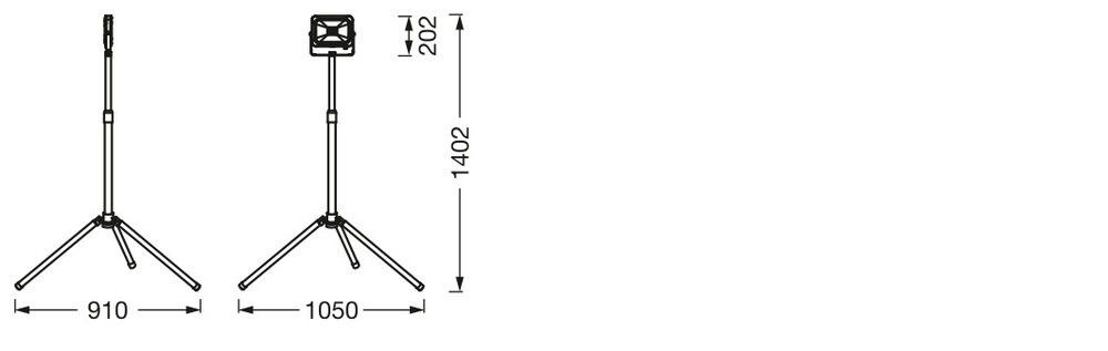 LED-Strahler m. Stativ LED W #4058075831391