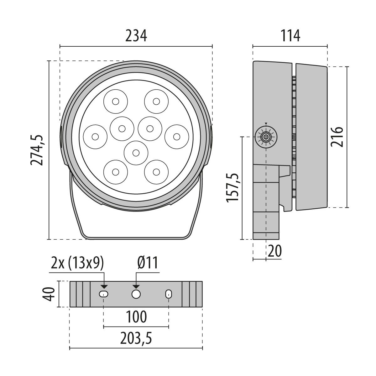 LED-Scheinwerfer 3107321