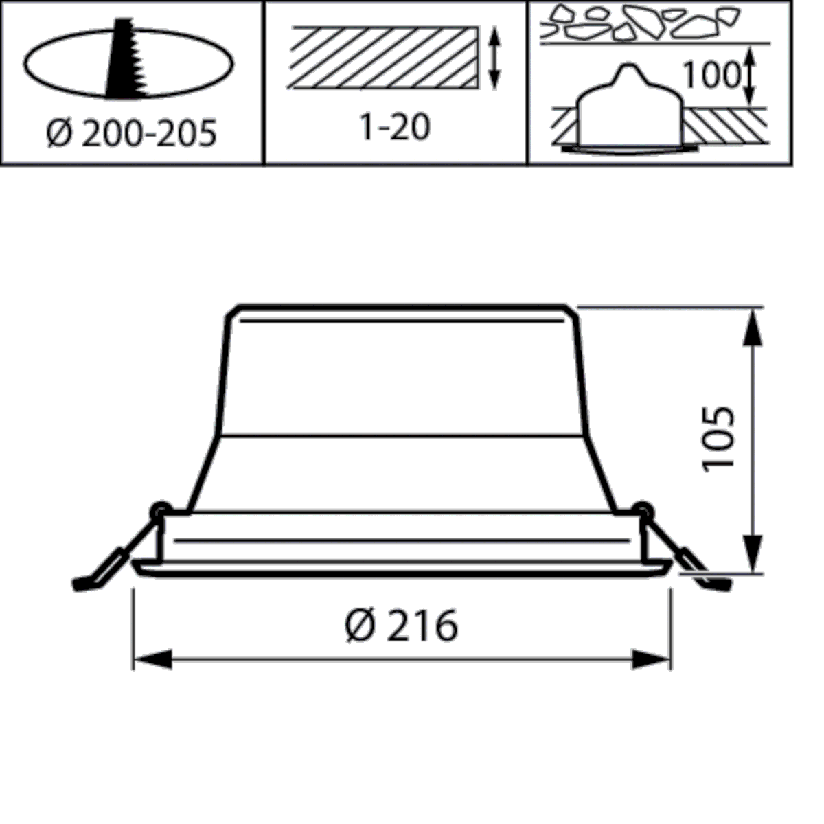 LED-Downlight DN142B 20S #50290199